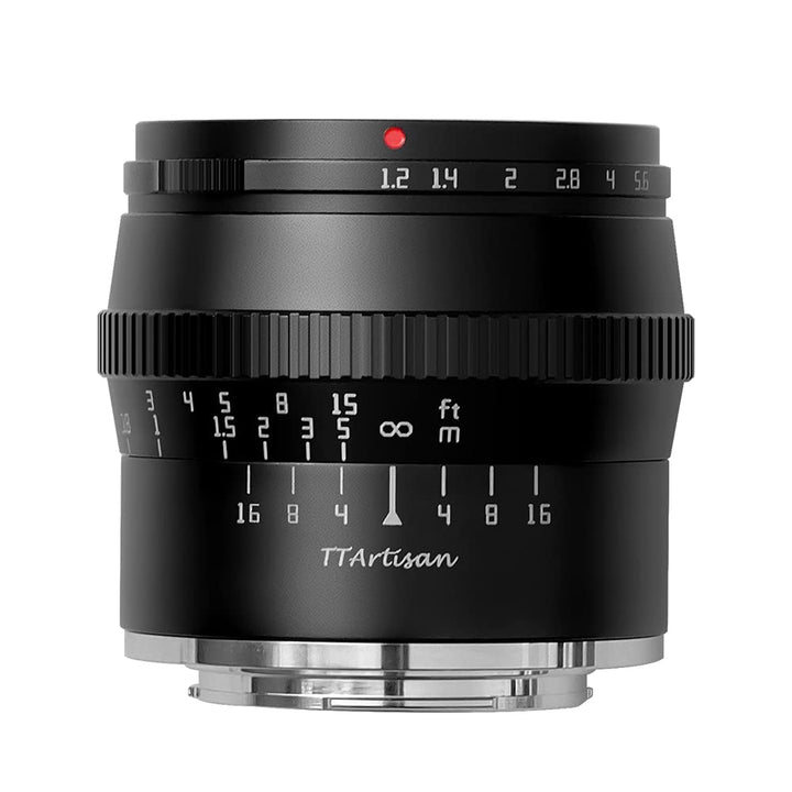 TT Artisan 50mm F1.2 APS-C Objektiv Anschluss Sony E Mount Black Manueller Fokus optischer Aufbau 11