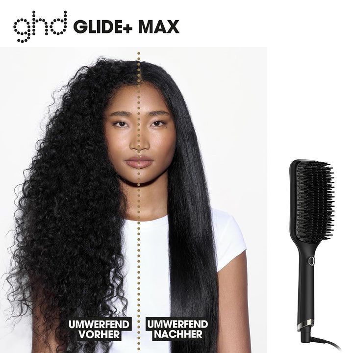 ghd glide+ max Hot Brush: Haarglätter Bürste für dicke &amp; lockige Haare | Hot Brush für schnelles &amp; e