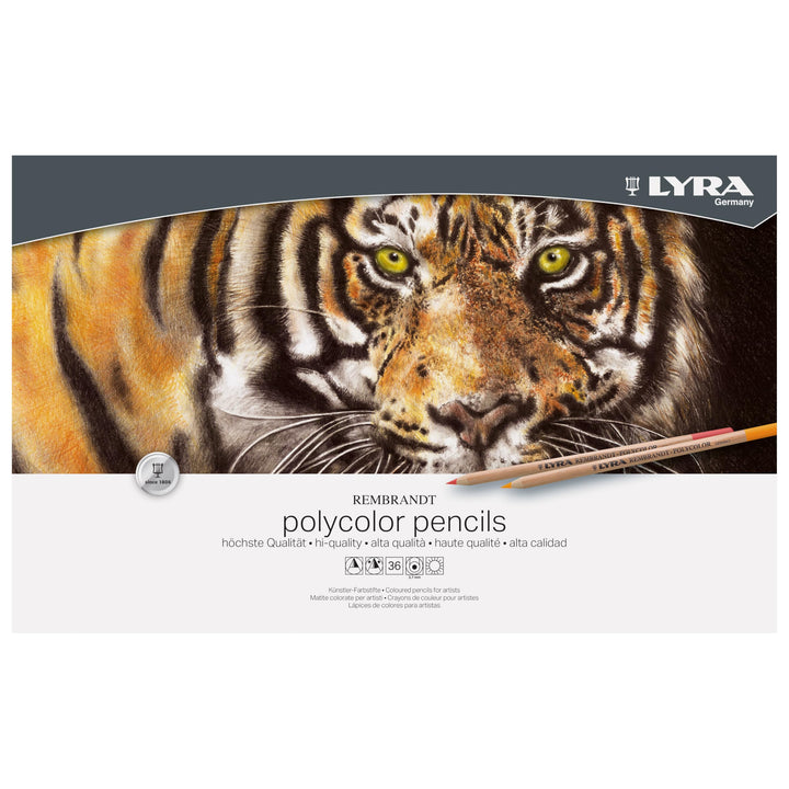 LYRA 2001360 Rembrandt Polycolor Künstlerstifte in Metalletui, 36 Stück 36 Polycolorstifte, 36 Polyc