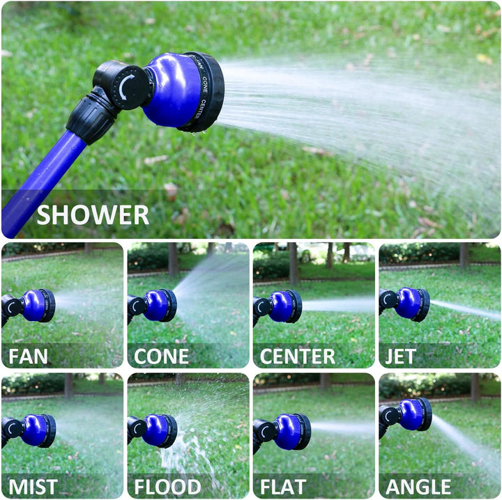 STYDDI Robuster Giessstab mit schwenkbarem Kopf, Gartenschlauchstab aus Metall mit Durchflussregelun