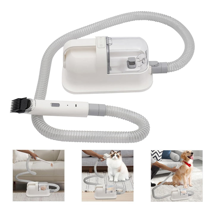 3-in-1-Pet Haarschneider – Rasieren | Kämmen & Saugen – 11800 Pa – Leise