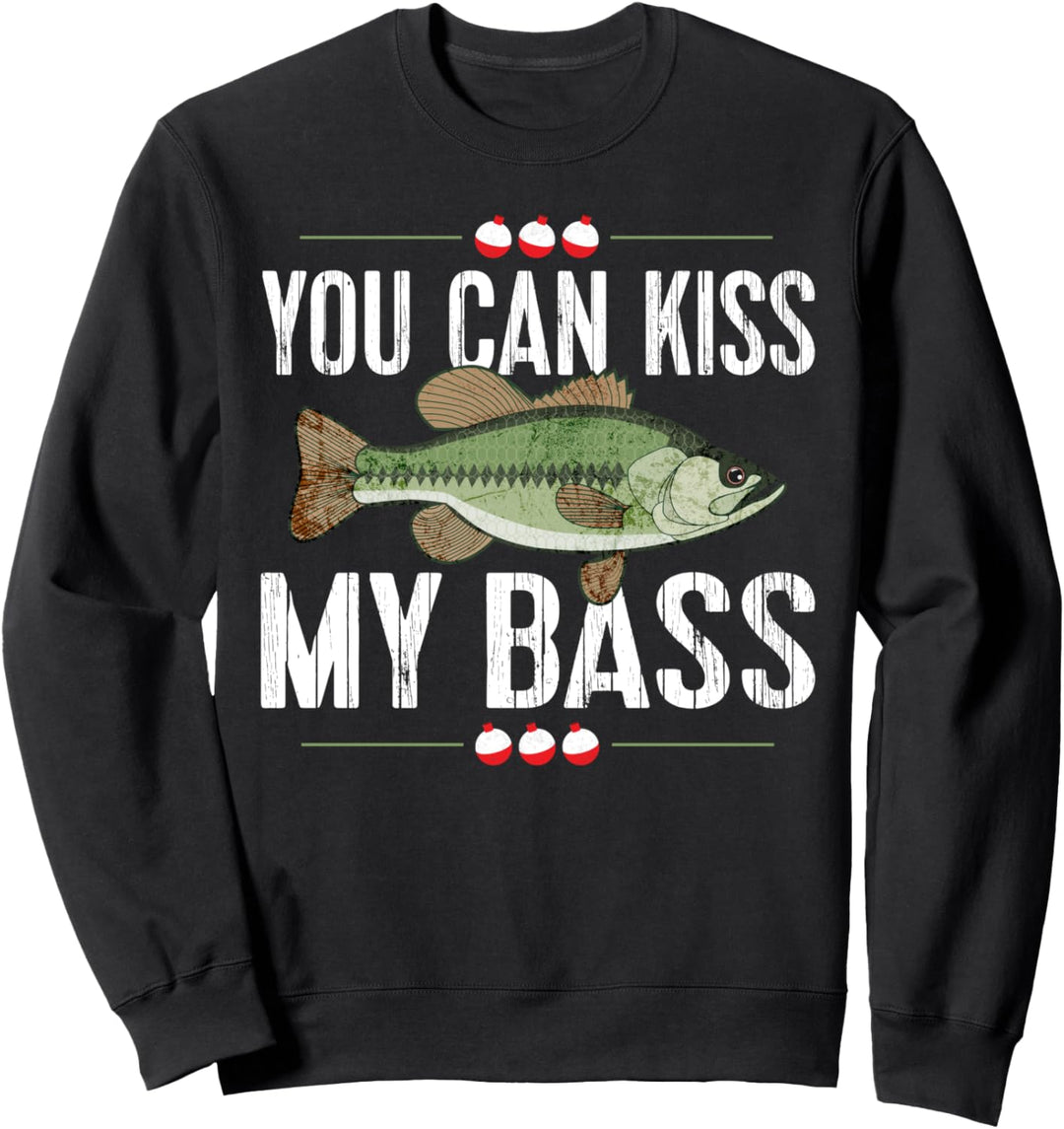 Funny Bass Fishing TShirt Guys Bobbers Sweatshirt