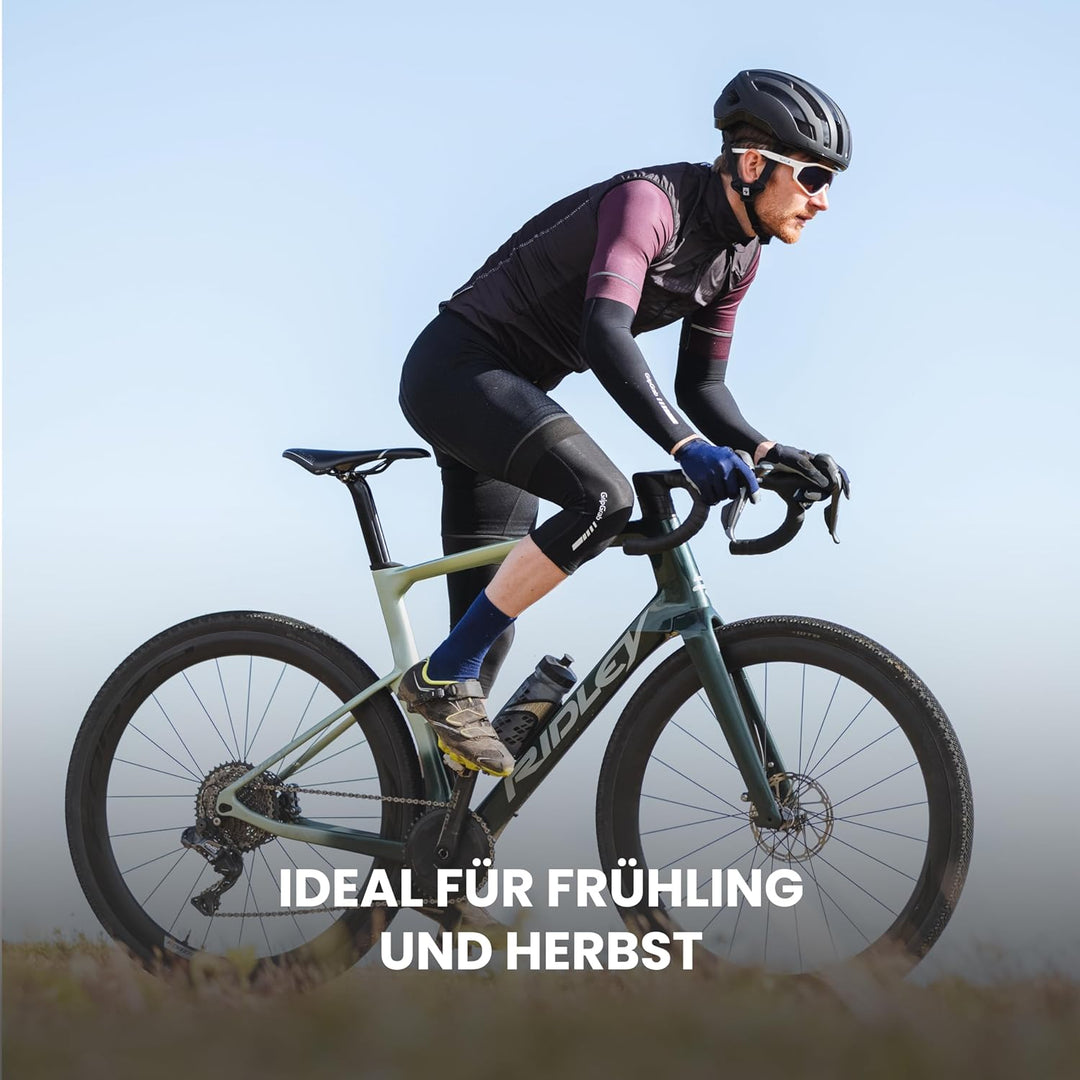 GripGrab Classic Fahrrad Knielinge Rutschfeste Warme Thermo Radsport Rennrad Gravel MTB Kniewärmer C