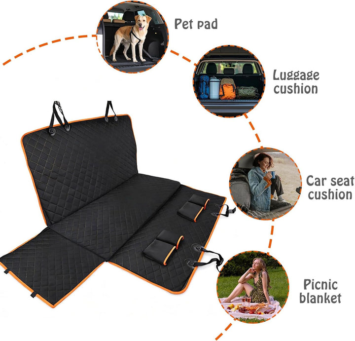 GOMETY Hundedecke Auto Rückbank, Autoschondecke Hund Rücksitz, Wasserdicht Hundesitz Auto Rückbank,