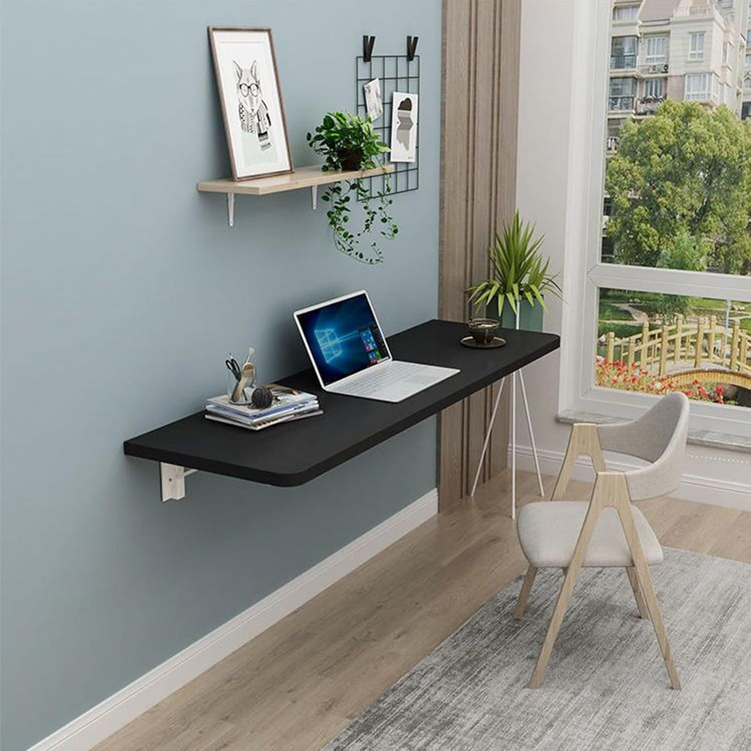 MAYMA Faltbarer Wandtisch, Klapptisch mit Wandplatte, Computer-Schreibtisch, kleines Multifunktionsh