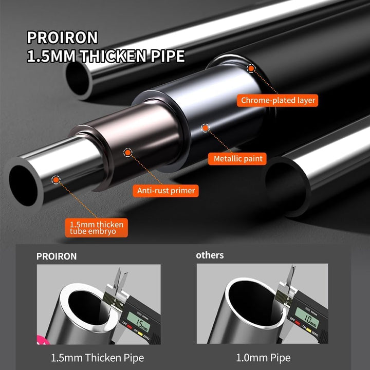 PROIRON Klimmzugstange Türrahmen ohne Schrauben oder Bohren, Klimmzugstange Tür 72-97 cm Ausziehba,