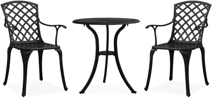 vidaXL Bistroset 3-TLG. Balkonset Gartenmöbel Sitzgruppe Balkonmöbel Gartenset Gartentisch Gartenstu