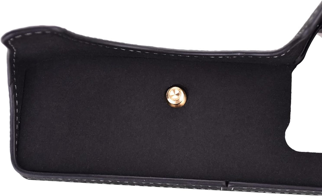 Rieibi Alpha 7 IV Kameratasche Echtleder Halbtasche für Sony a7 IV a7S III A1 Digitalkamera Schutzhü