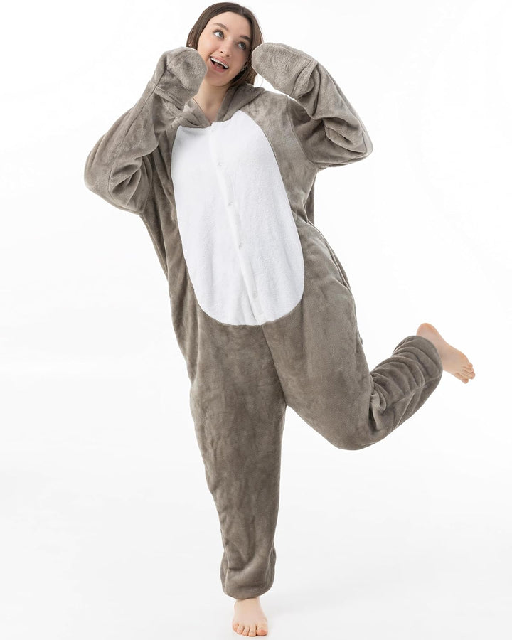 Katara 1744 - Seerobbe Kostüm-Anzug Onesie/Jumpsuit Einteiler Body für Erwachsene Damen Herren als P