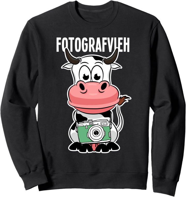 Fotografvieh Lustige Fotografie Kuh Vieh Fotografie Fotograf Sweatshirt
