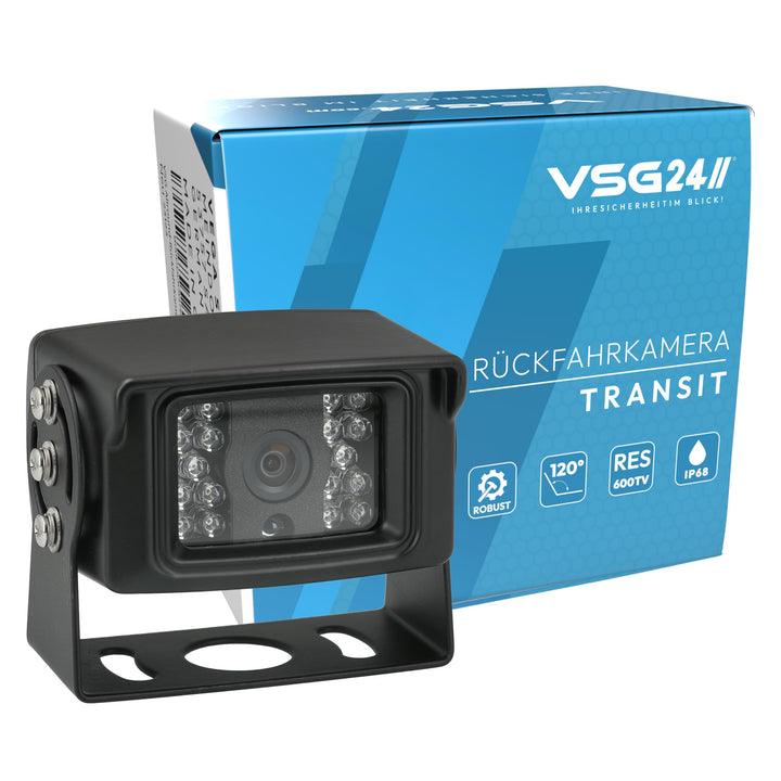 VSG24 Transit Robuste Schwerlast LKW Rückfahrkamera / einfaches Nachrüsten 12V-24V / Traktor Wohnmob