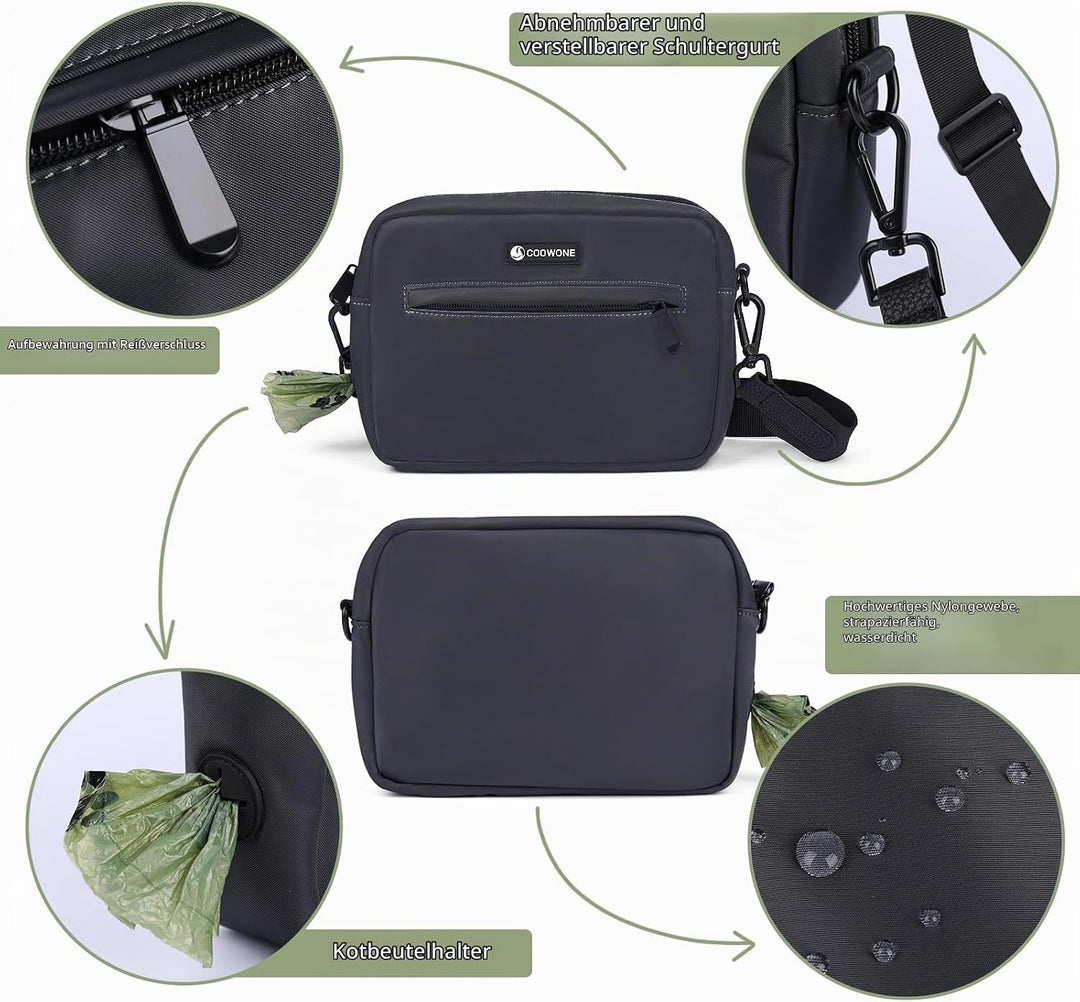 Leckerlitasche für Hunde Gassi Tasche Hund Hundeleckerli Tasche Wasserdichte Hundeleckerlitasche Umh