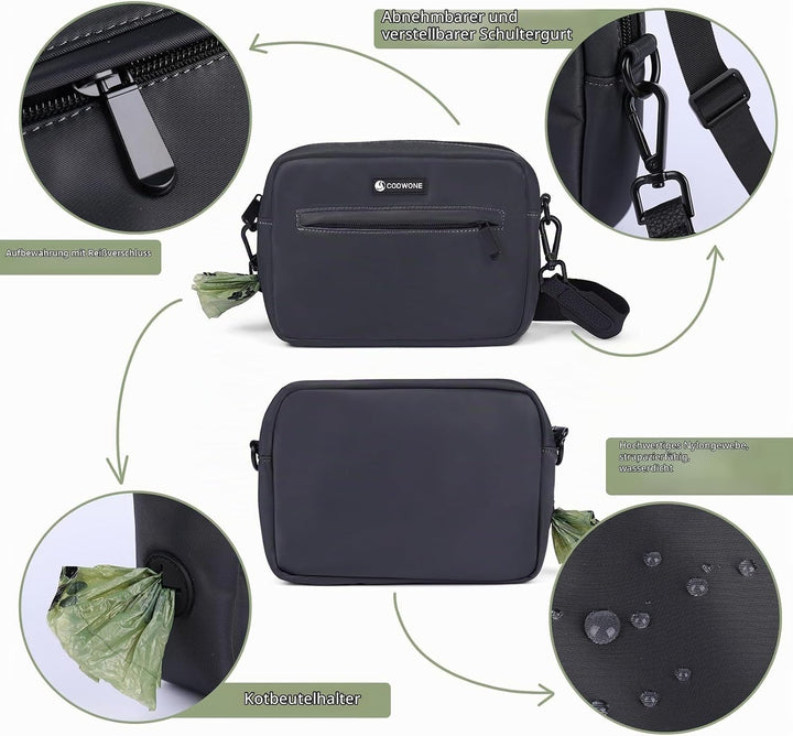 Leckerlitasche für Hunde Gassi Tasche Hund Hundeleckerli Tasche Wasserdichte Hundeleckerlitasche Umh