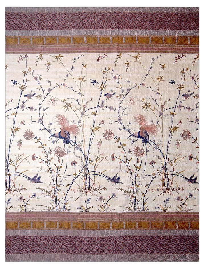 Bassetti Fong Tagesdecke, 100 57 Fäden pro cm² /Füllung: 100% Reiner Baumwolle, Creme, 220x255 cm 22