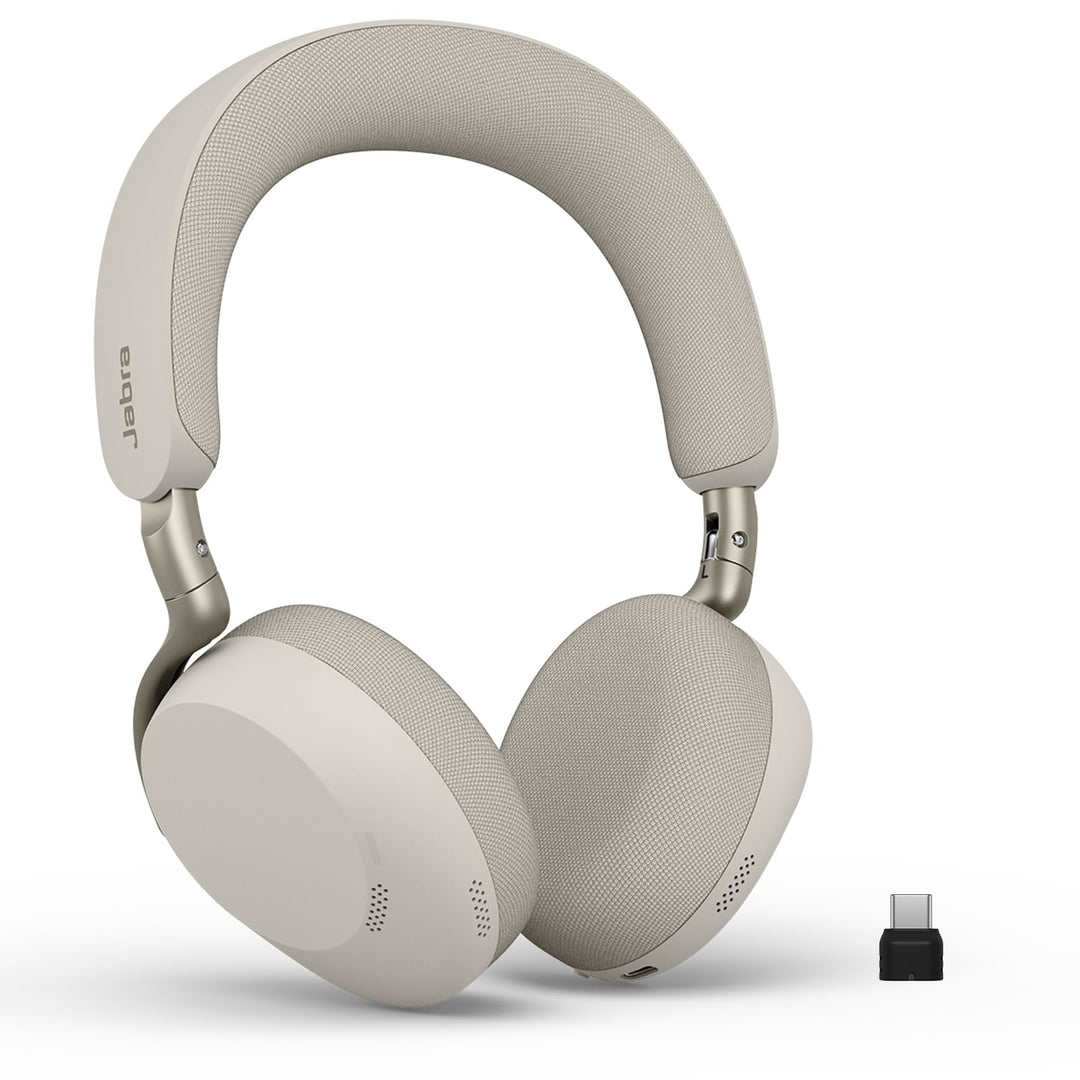 Jabra Evolve3 75, UC, Link390c, Warm Grey Warmgrau USB-C-Adapter – ohne Ständer Alle Plattformen, Wa