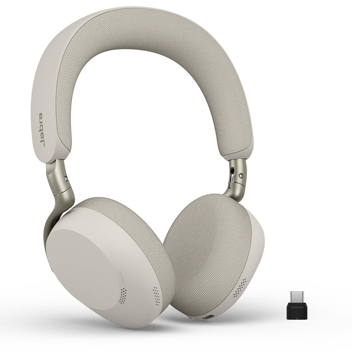 Jabra Evolve3 75, UC, Link390c, Warm Grey Warmgrau USB-C-Adapter – ohne Ständer Alle Plattformen, Wa