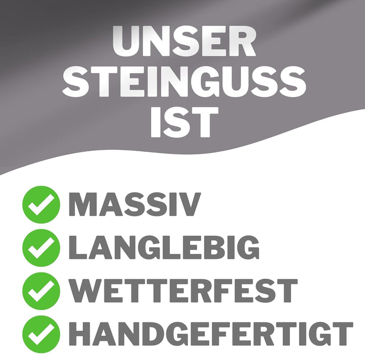 Radami XXL Grabherz Spruch Grabschmuck Grab Herz - Wir vermissen Euch - Grabdeko Trauerherz ca. 1300