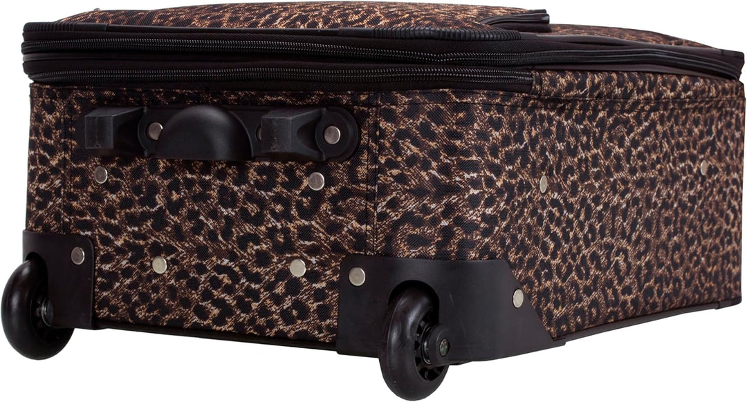 Rockland Fashion Softside Gepäck-Set, aufrecht stehend, Leopard, Einheitsgrösse, Fashion Softside Ge