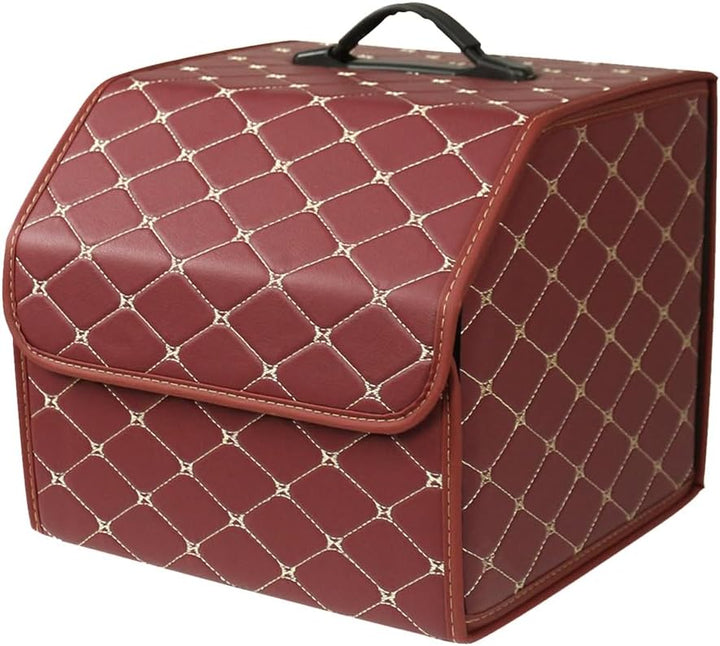 Ergocar Kofferraum Organizer PU-Leder Aufbewahrungstasche Organizer Wasserdicht Faltbar Kofferraum-T