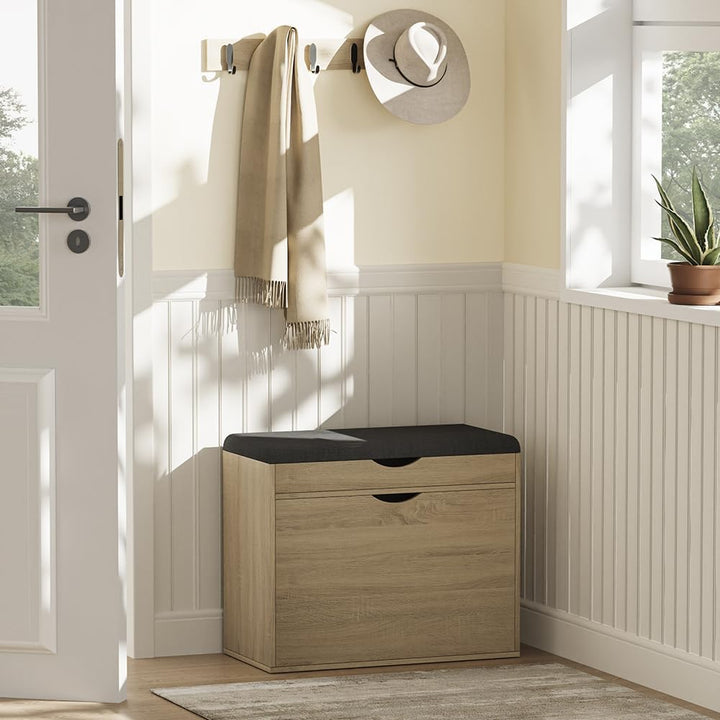 Vicco Schuhbank Schufy, Sonoma, 60 x 51 cm mit 2 Fächern, Sonoma