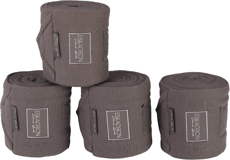 Eskadron Fleecebandagen 4er Set, Bandagen, fossil, Silk Purple, Soft Peach Grösse Pony Fossil Pony,