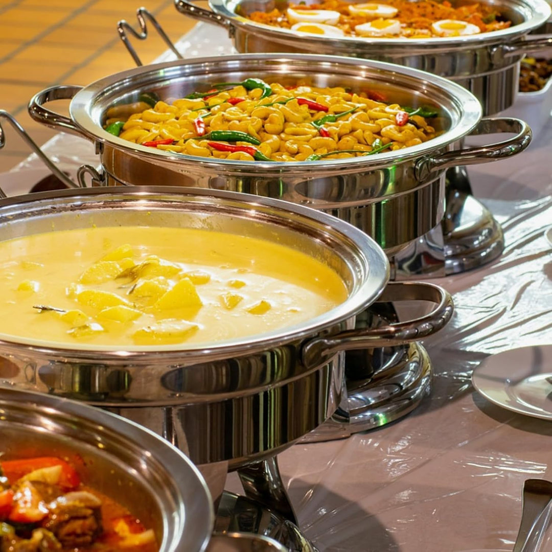 4 Stück Brennpastenbehälter mit Deckel, Brennpaste für Warmhaltebehälter, Fondue Brenneraus Edelstah
