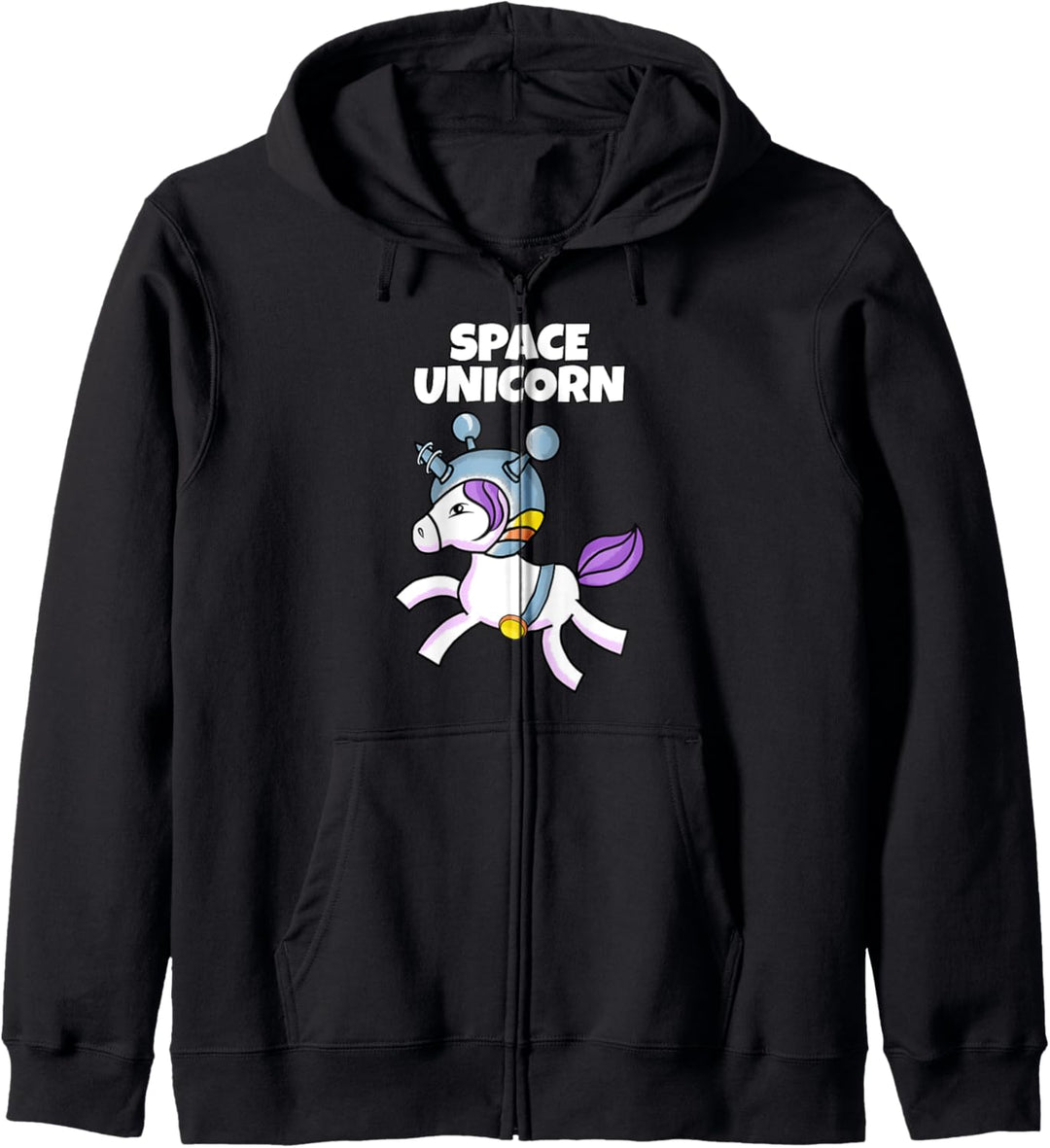 Weltraum Unicorn Universe Lover Wortspiel Party Kapuzenjacke