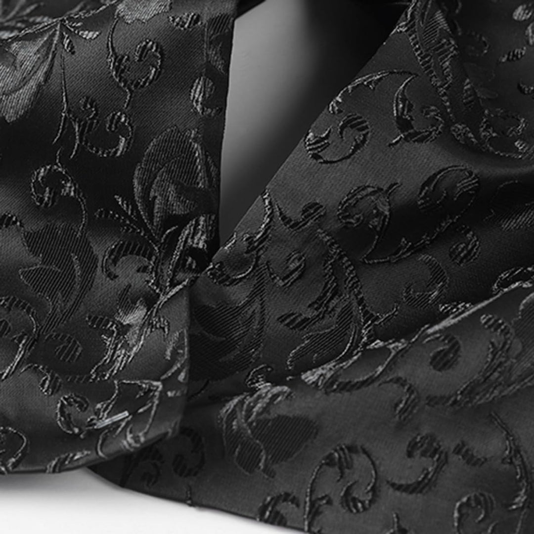 Allthemen Herren Jacquard Smoking Anzug Slim Fit 2 Teilig Anzüge für Hochzeit Party Abschluss S Schw