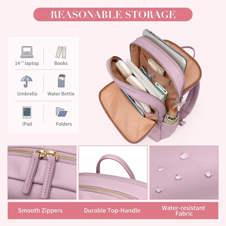 GOLF SUPAGS Laptop Rucksack für Damen Casual Daypack für Arbeit Reisen College Schulrucksack Handtas