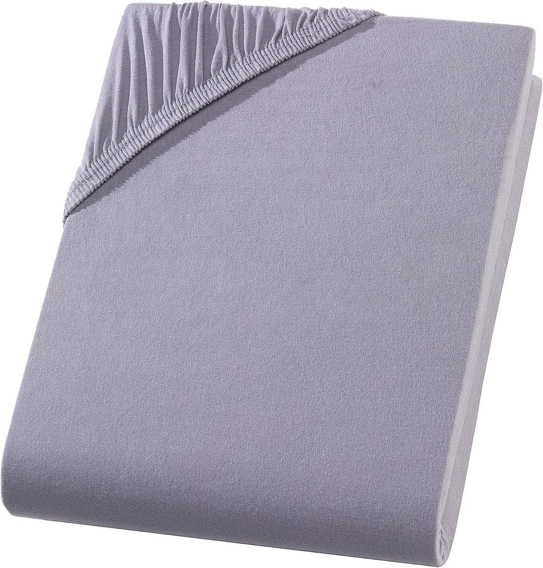 Split Topper Spannbettlaken/Spannbetttuch - Jersey - 180x200-200x200 cm - 10cm Steghöhe - 160 g/m² -