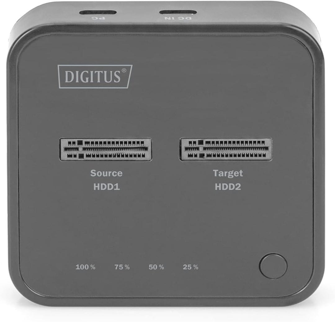DIGITUS USB Typ-C 3.1 Duale M.2 NVMe SSD-Dockingstation - M.2-Modultyp 22110, 2280, 2260, 2242 - M/B