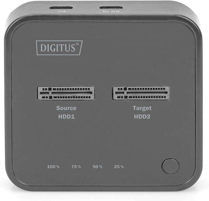 DIGITUS USB Typ-C 3.1 Duale M.2 NVMe SSD-Dockingstation - M.2-Modultyp 22110, 2280, 2260, 2242 - M/B