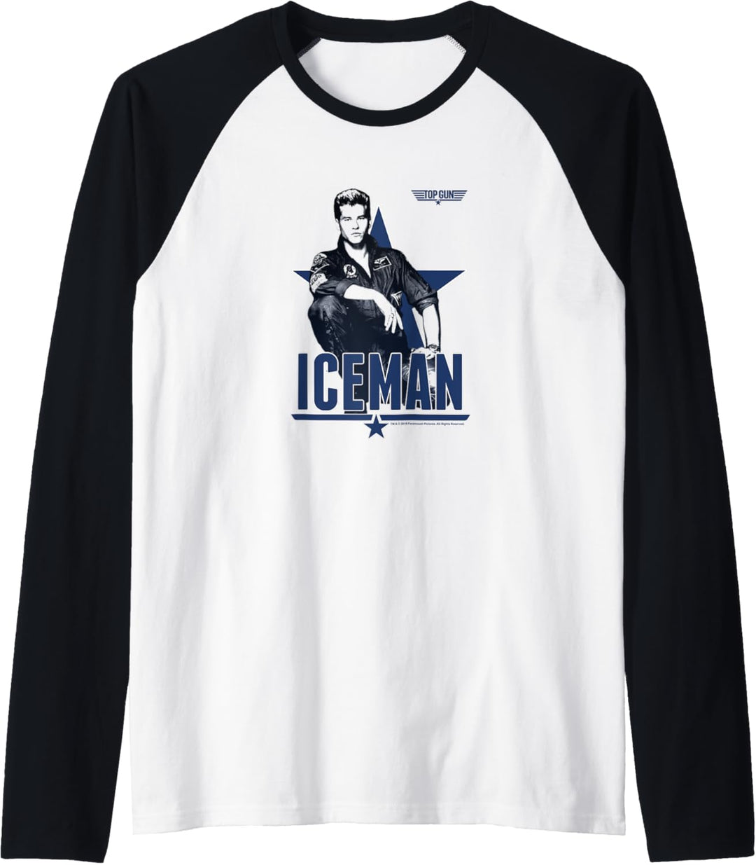 Top Gun Iceman Portrait Poster Raglan