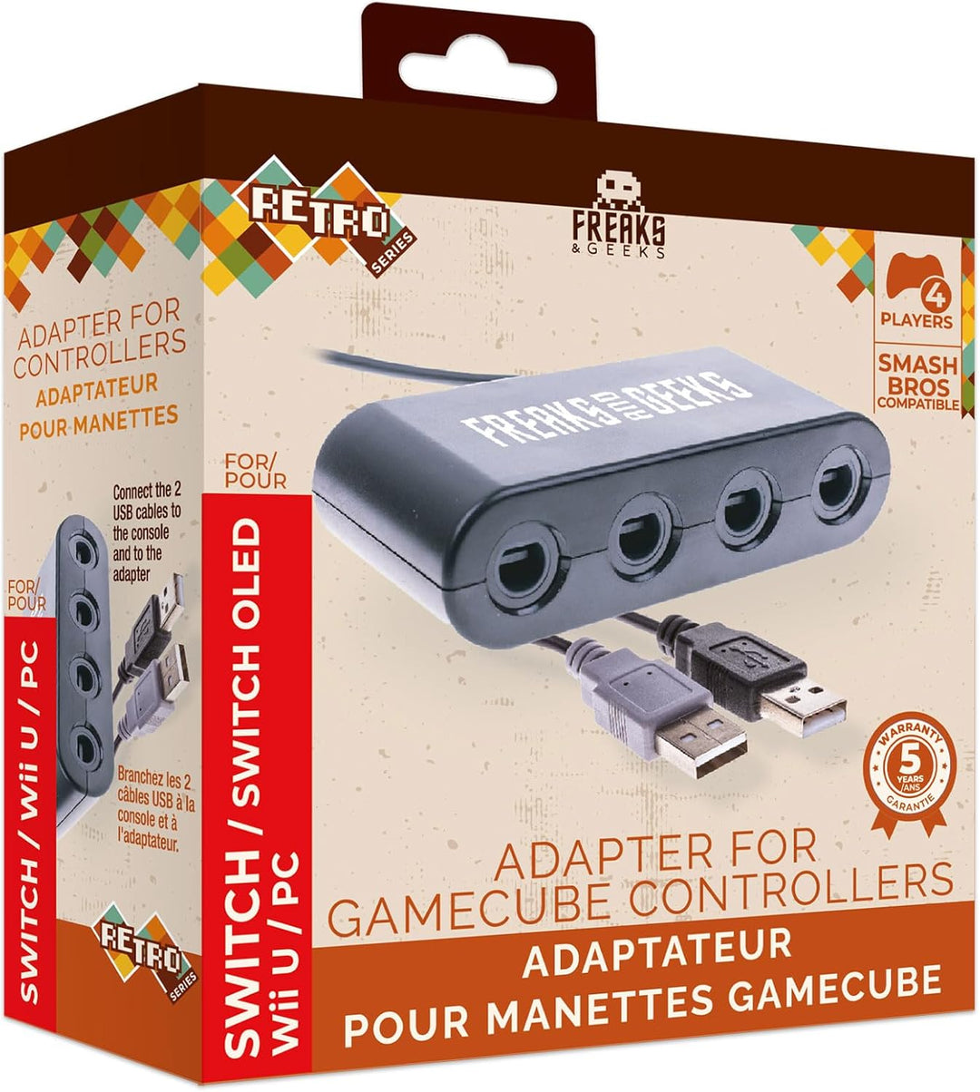 SUBSONIC Switch und Wii Adapter für 4 Game Cube Controller [