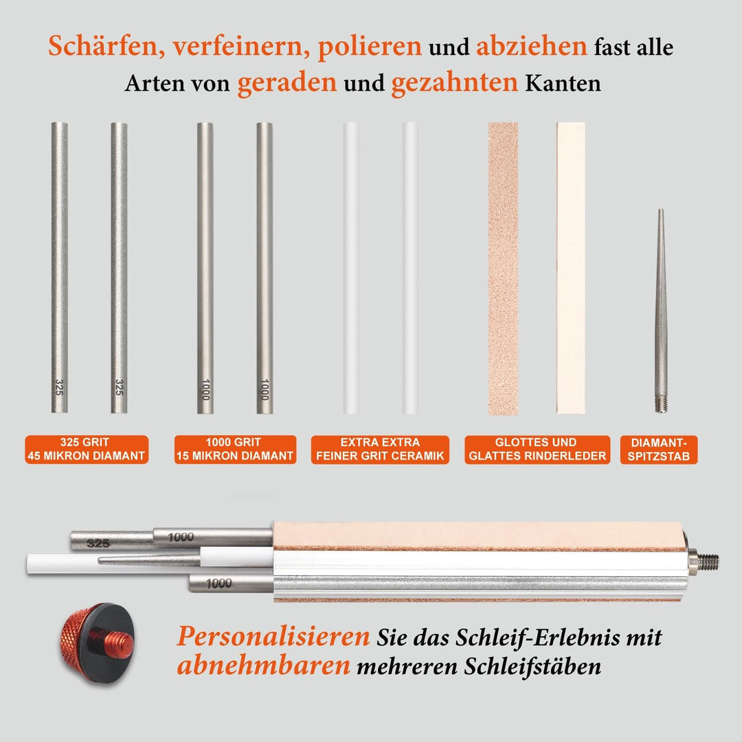 SHARPAL 210N TRANSFOROD 11-in-1 Verstellbarer Winkel Geführter Messerschärfer - Messerschleifer mit
