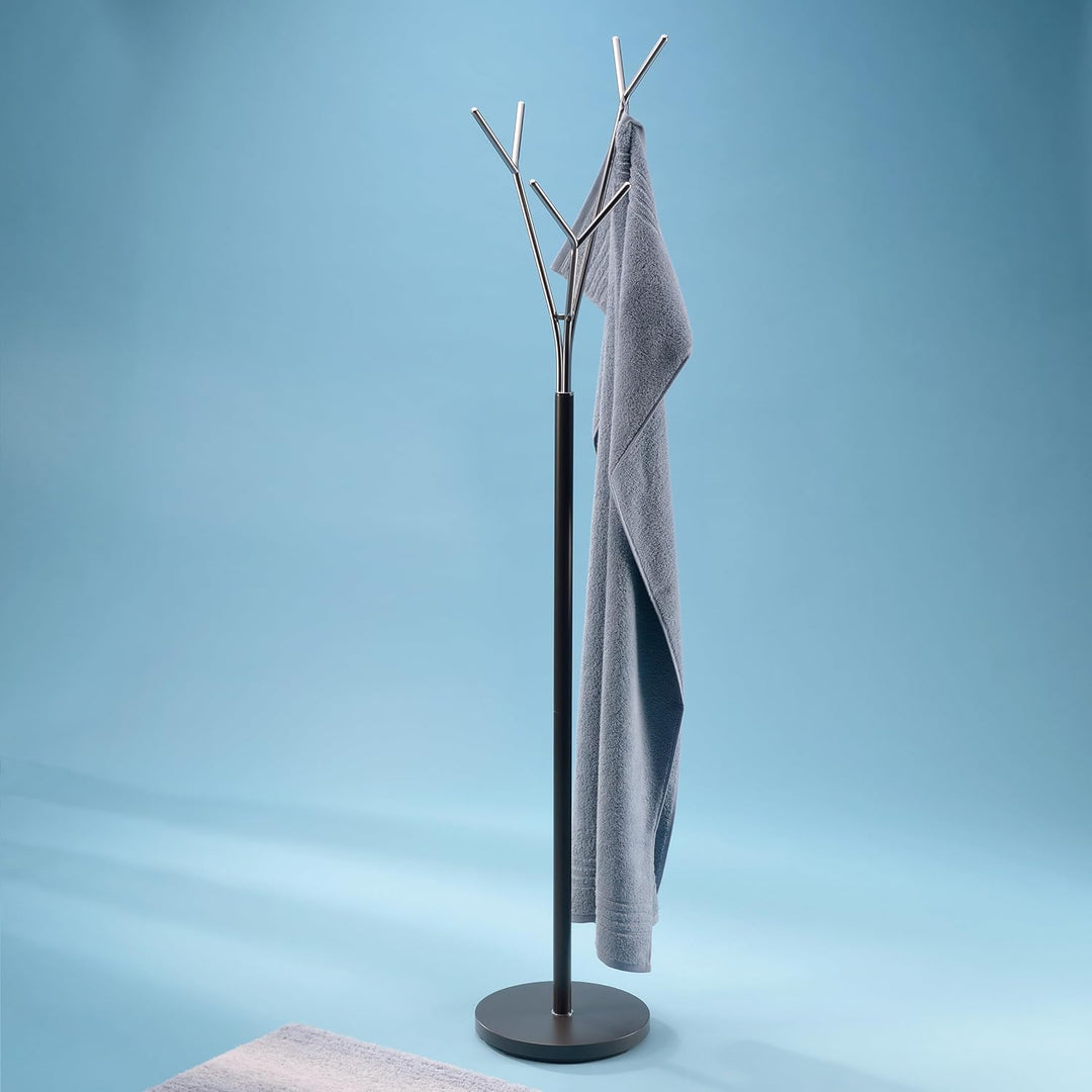 Kela 22233 Badezimmerständer, Rostfrei, Metall, Höhe 173,5 cm, Sinerio, Anthrazit Badezimmerständer