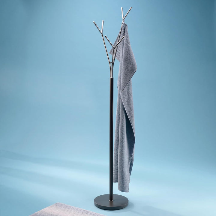 Kela 22233 Badezimmerständer, Rostfrei, Metall, Höhe 173,5 cm, Sinerio, Anthrazit Badezimmerständer