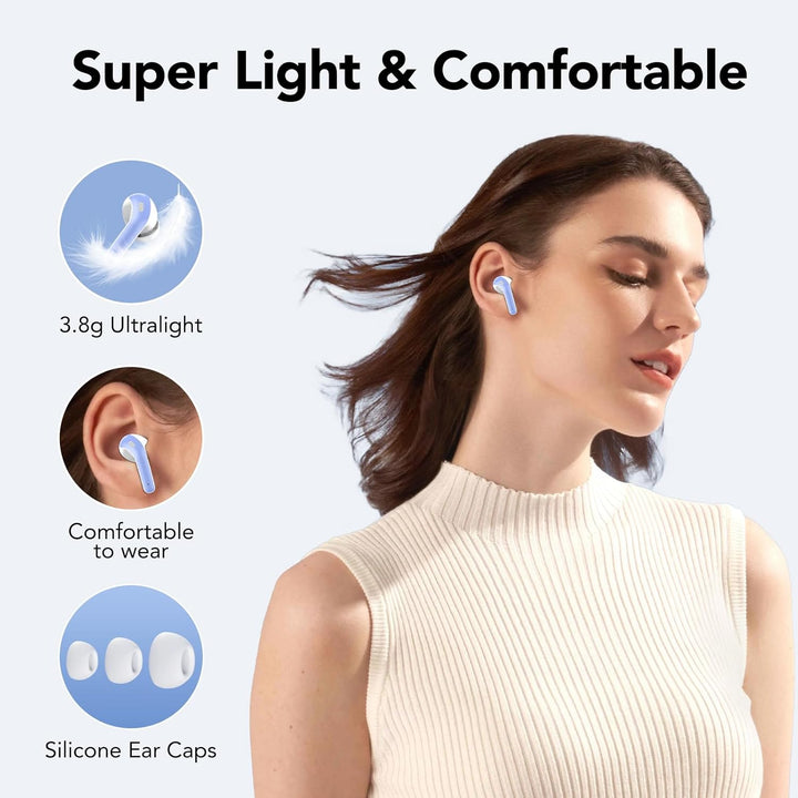 Bluetooth Kopfhörer, In Ear Kopfhörer Kabellos Bluetooth 5.3 mit 50H Tiefer Bass, 2023 Neue Kabellos