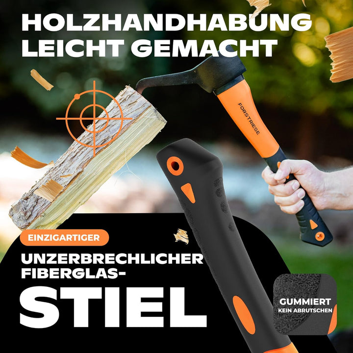 Sappie 70cm Forstwerkzeug | Sapie TX70 | Handsappie aus hochwertigem Non-Break Fiberglas-Kunststoff