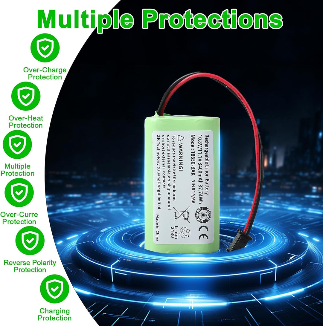 3400mAh Akku Kompatibel mit Vactidy T6 T7 T8 Vactidy LS001-02, Lefant M501, Ecovac CEN330 CEN331, Ce