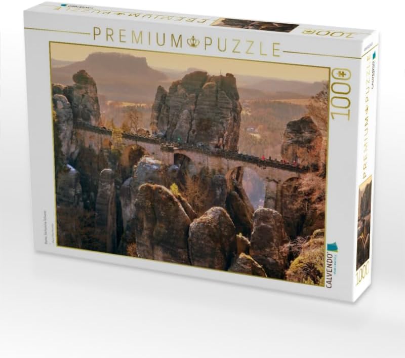 CALVENDO Puzzle Bastei, Sächsische Schweiz 1000 Teile Lege-Grösse 64 x 48 cm Foto-Puzzle Bild von Kl