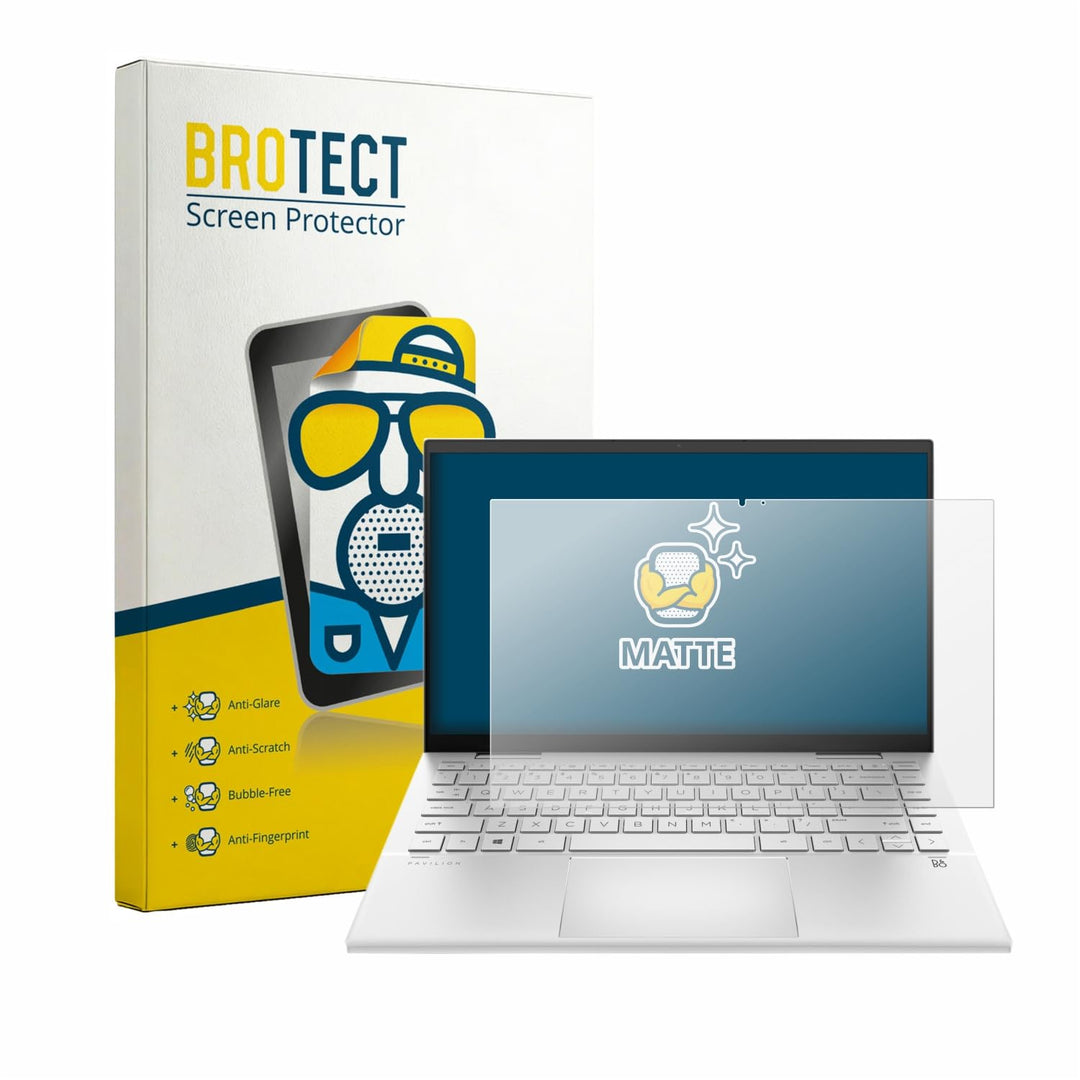 BROTECT Entspiegelungs-Schutzfolie für HP Pavilion x360 (14-dyX) Matte Displayschutz-Folie, Anti-Ref