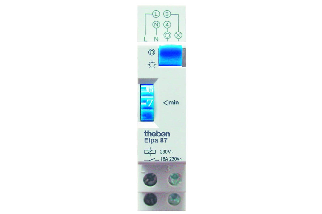 Theben ELPA 87 - Treppenlichtzeitschalter, DIN-Schiene, elektromechanisch, Timer (0870002)