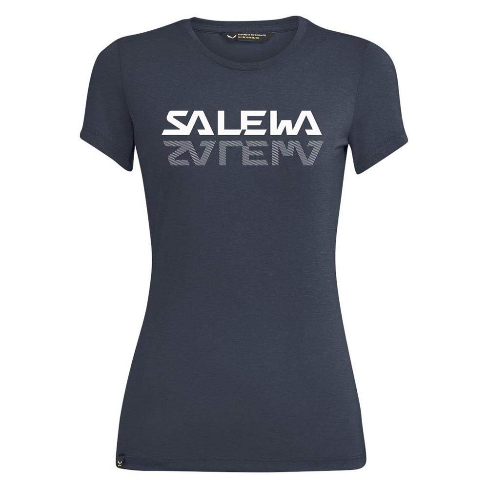 Salewa Damen Graphic Dry W T-shirt Blusen & T-shirts L Premium Navy Melange, L Premium Navy Melange