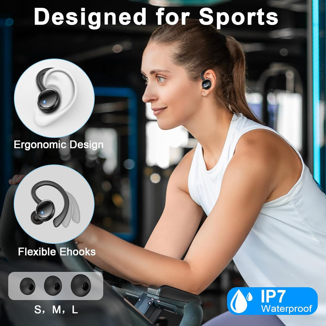 Matast 2026 Bluetooth Kopfhörer Sport, Kopfhörer Kabellos Bluetooth 5.4 mit ENC Noise Cancelling und
