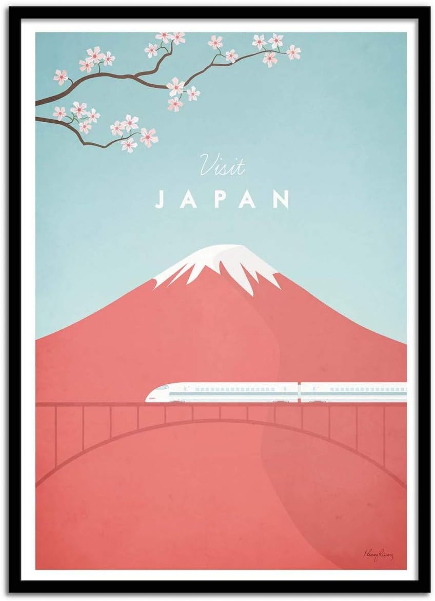 Wall Editions Art-Poster - Visit Japan - Henry Rivers