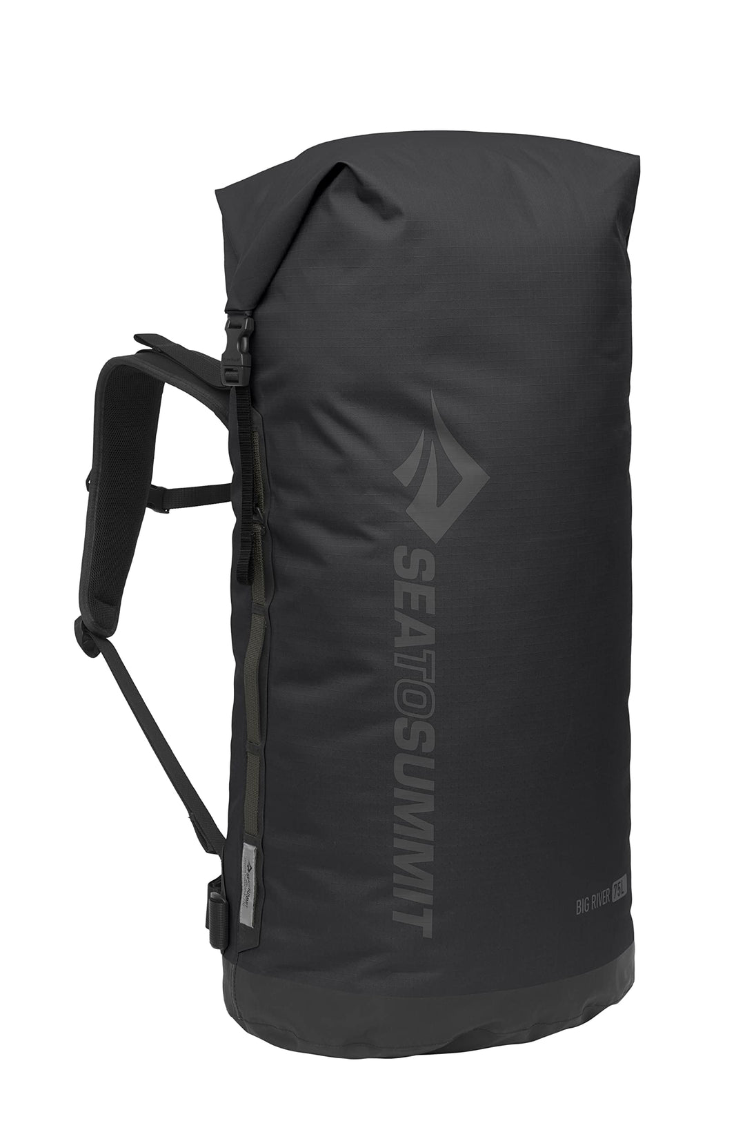 Mochila estanca BIG RIVER 75L negra Jet Black 75 Liter, Jet Black 75 Liter