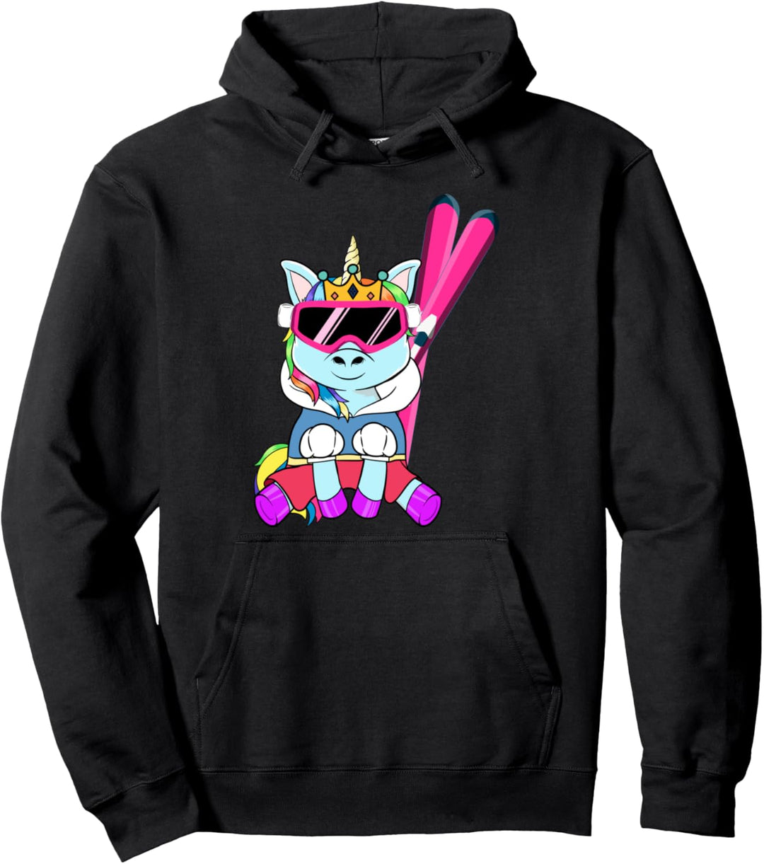 Apres Ski Elite Skifahren Snowboarden Skihasen Ski Einhorn Pullover Hoodie