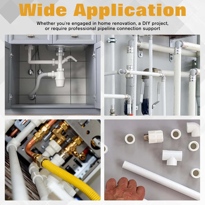 SPEEDWOX 8 Stück Rohrgewinde-Set aus PVC, kompatibel mit verschiedenen Grössen von Gewindeschneiden,