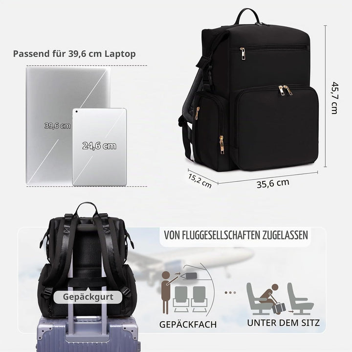 CEI-CEI Baby Wickeltasche/Rucksack mit Isolierter Flaschentasche, Wasserdichtes Neoprengewebe, Wicke